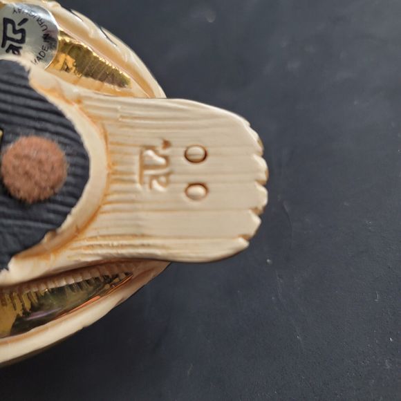 Rinconada Snowy Owl Gold Silver  Accents Figurine De Rosa  Uruguay Limited Ed. - Picture 8 of 15